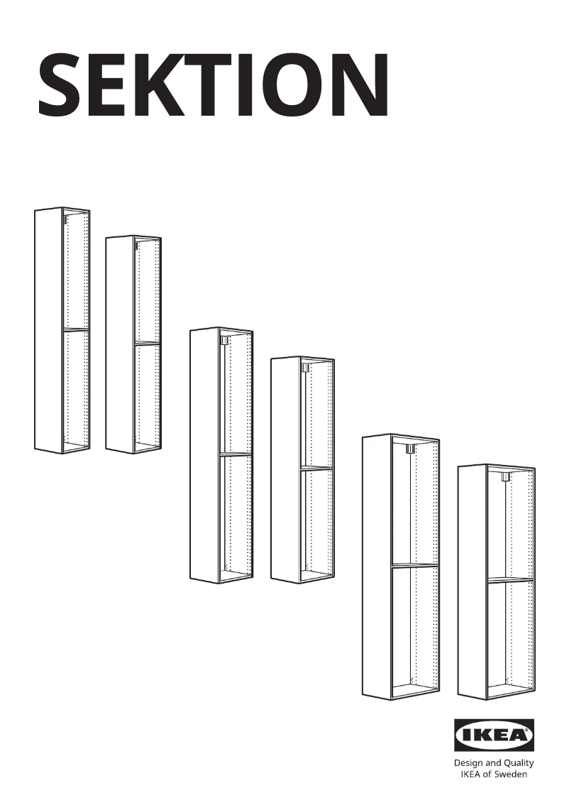 Imagen de la primera página del manual del dispositivo SEKTION 202.654.43