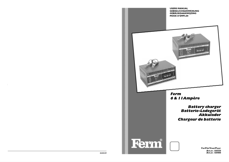 Página 1 del manual Manual de usuario Ferm BCM1005