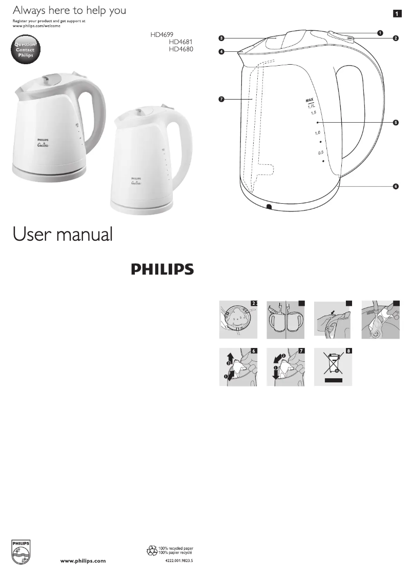 Página 1 del manual Manual de usuario Philips HD4699