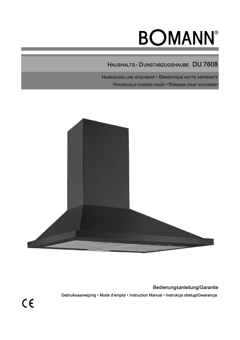 Imagen de la primera página del manual del dispositivo DU 7608