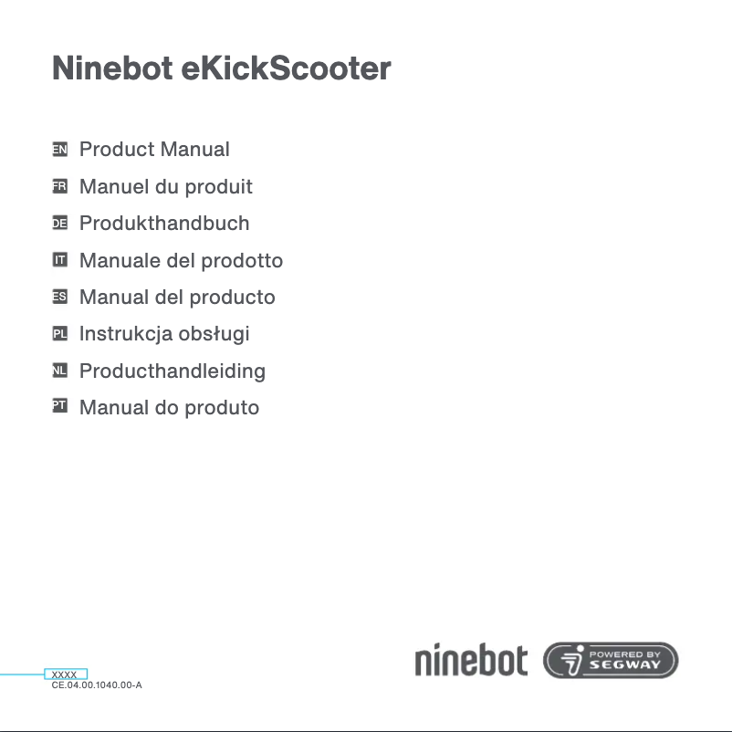 Página nº 1 - Manual de usuario Segway Ninebot eKickscooter C2 Pro