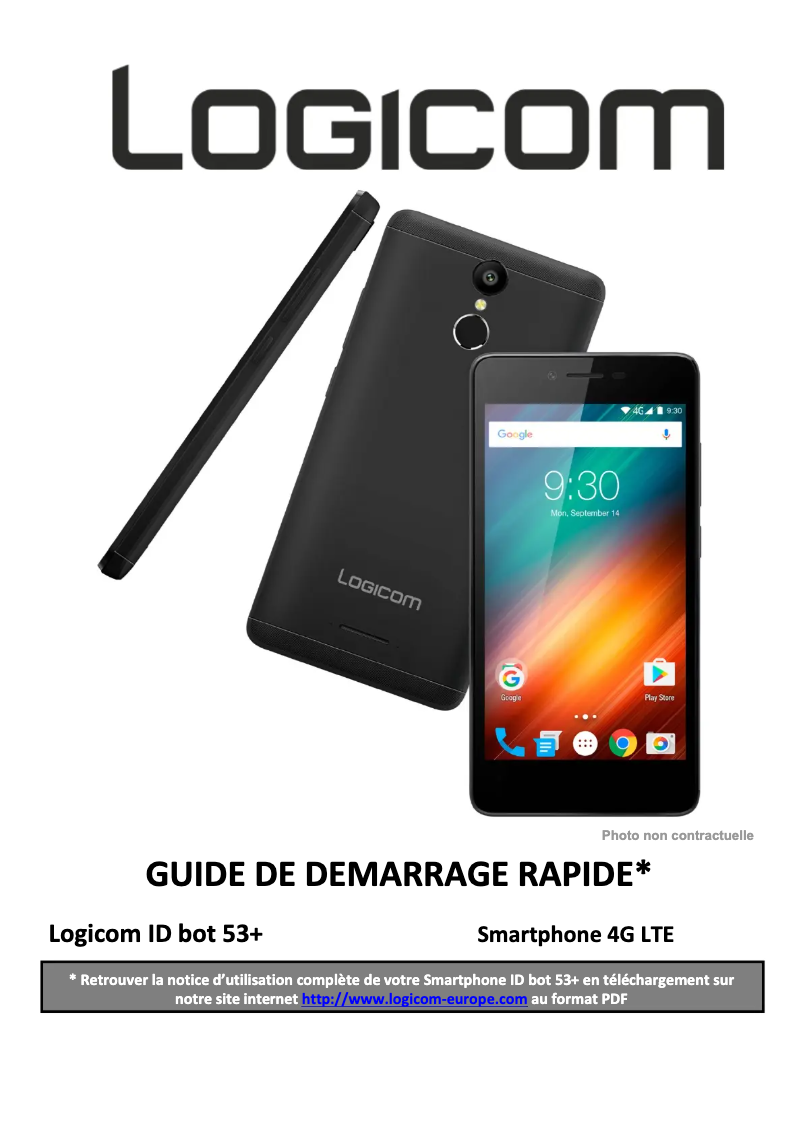 Imagen de la primera página del manual del dispositivo ID Bot 53+