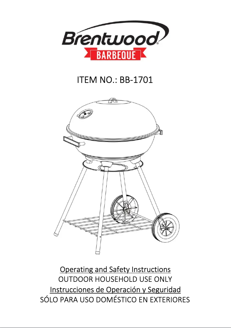 Página 1 del manual Manual de usuario Brentwood BB-1701