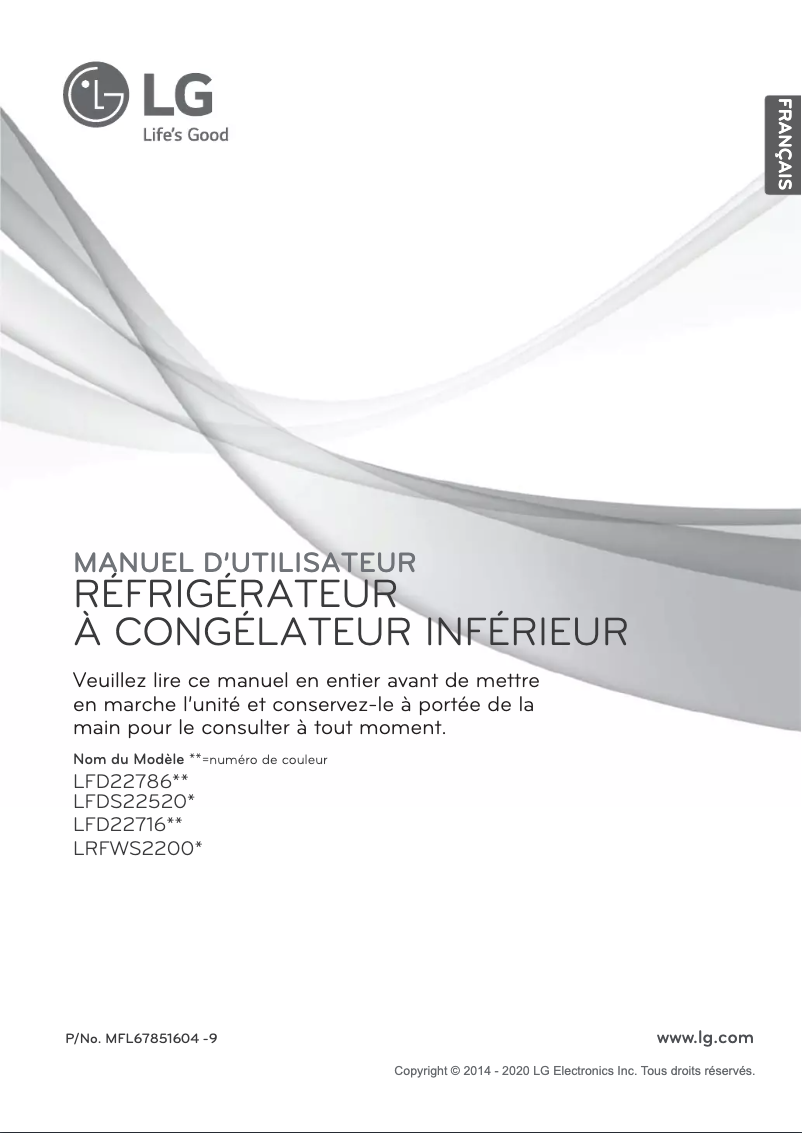 Página nº 1 - Manual de usuario LG LFD22786ST