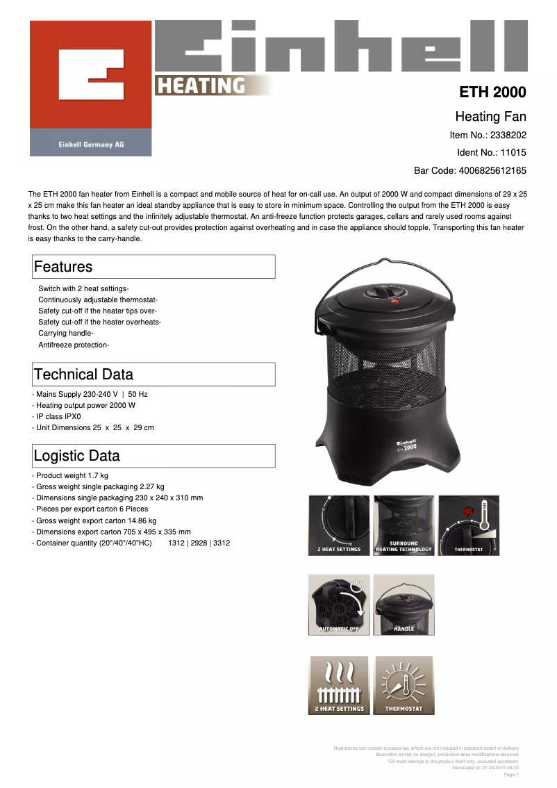 Imagen de la primera página del manual del dispositivo ETH 2000