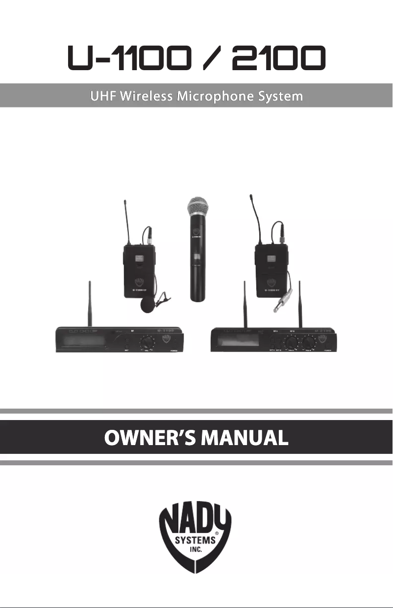 Página 1 del manual Manual de usuario Nady U-1100