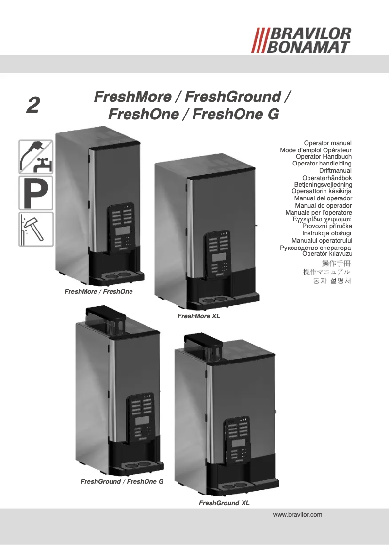 Página 1 del manual Manual de usuario Bravilor Bonamat FreshMore 310