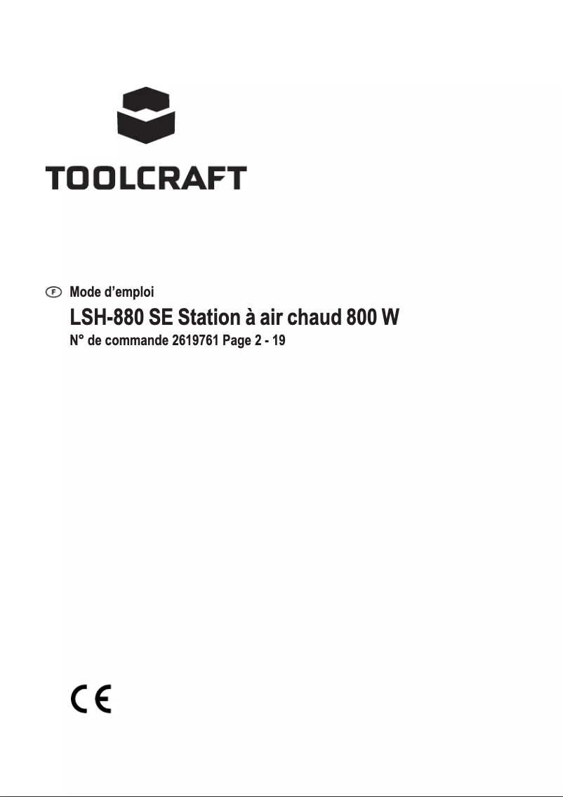 Página 1 del manual Manual de usuario Toolcraft LSH-880 SE