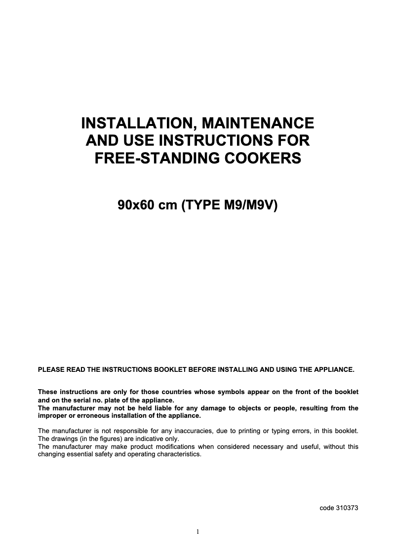 Página 1 del manual Manual de usuario La Germania RI6 4C 71 B X