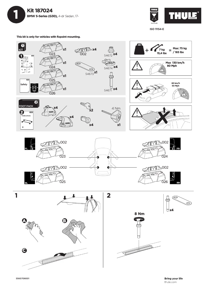 Imagen de la primera página del manual del dispositivo Kit 187024
