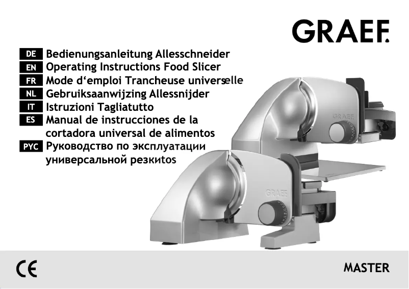 Página 1 del manual Manual de usuario Graef Master M 90