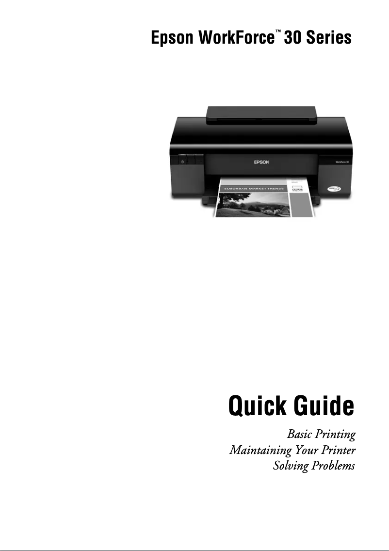 Imagen de la primera página del manual del dispositivo WorkForce 30