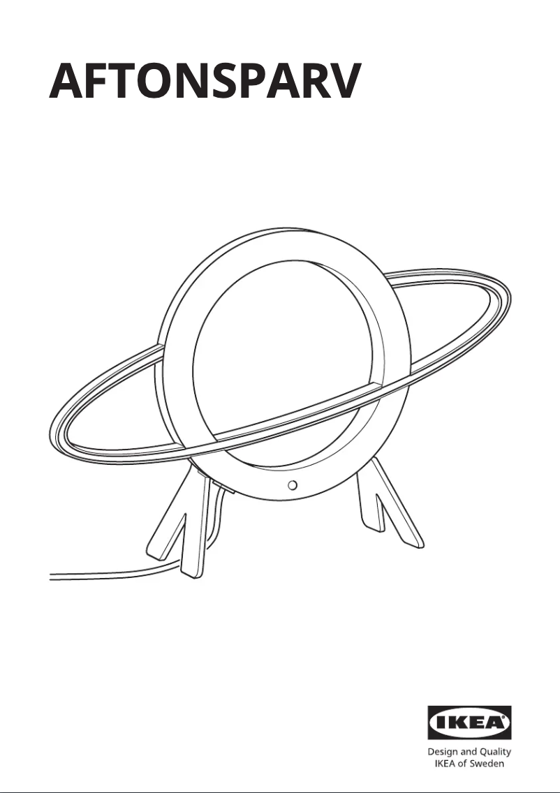 Página 1 del manual Manual de usuario Ikea AFTONSPARV 105.587.76