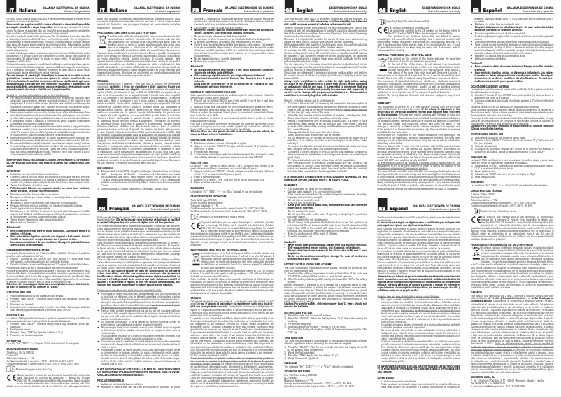 Página 1 del manual Manual de usuario Laica LC101