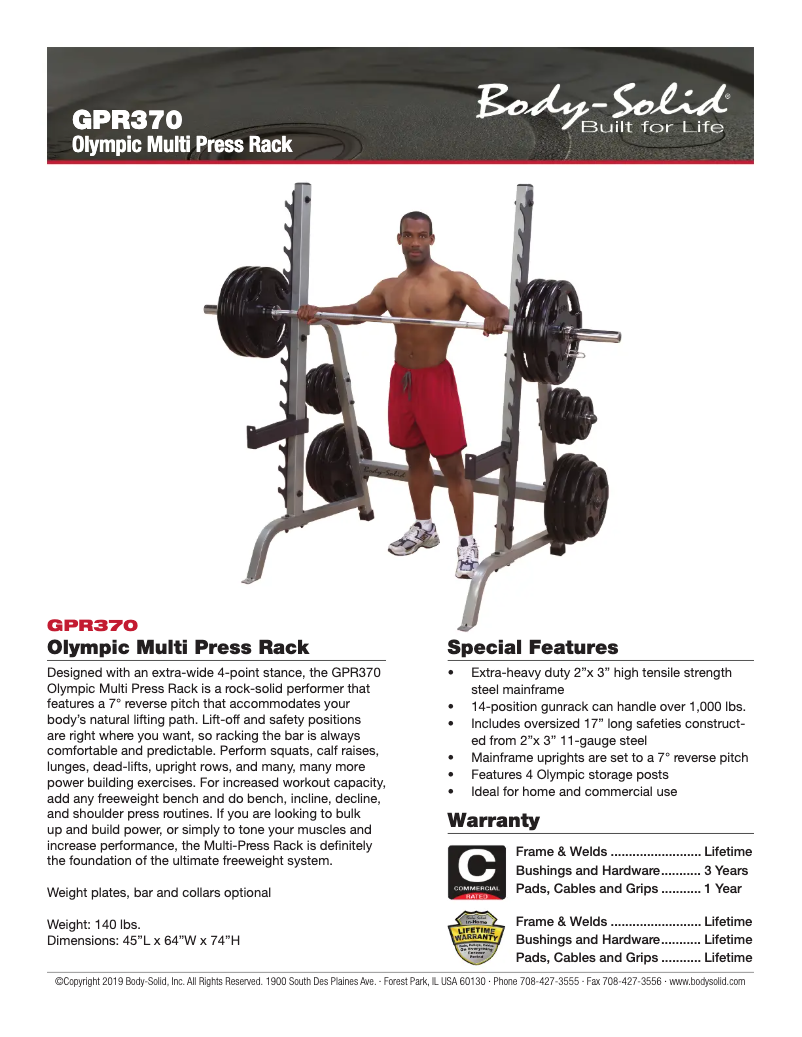 Imagen de la primera página del manual del dispositivo GPR370