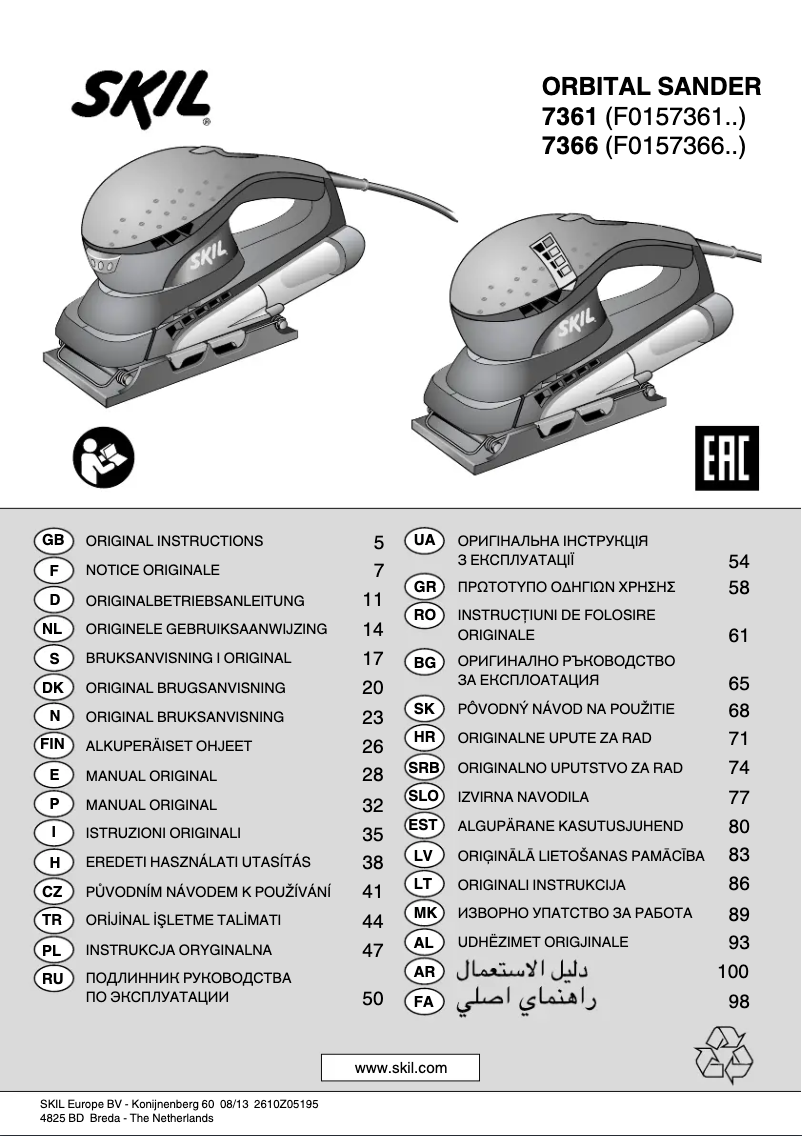 Página 1 del manual Manual de usuario Skil 7366 AC