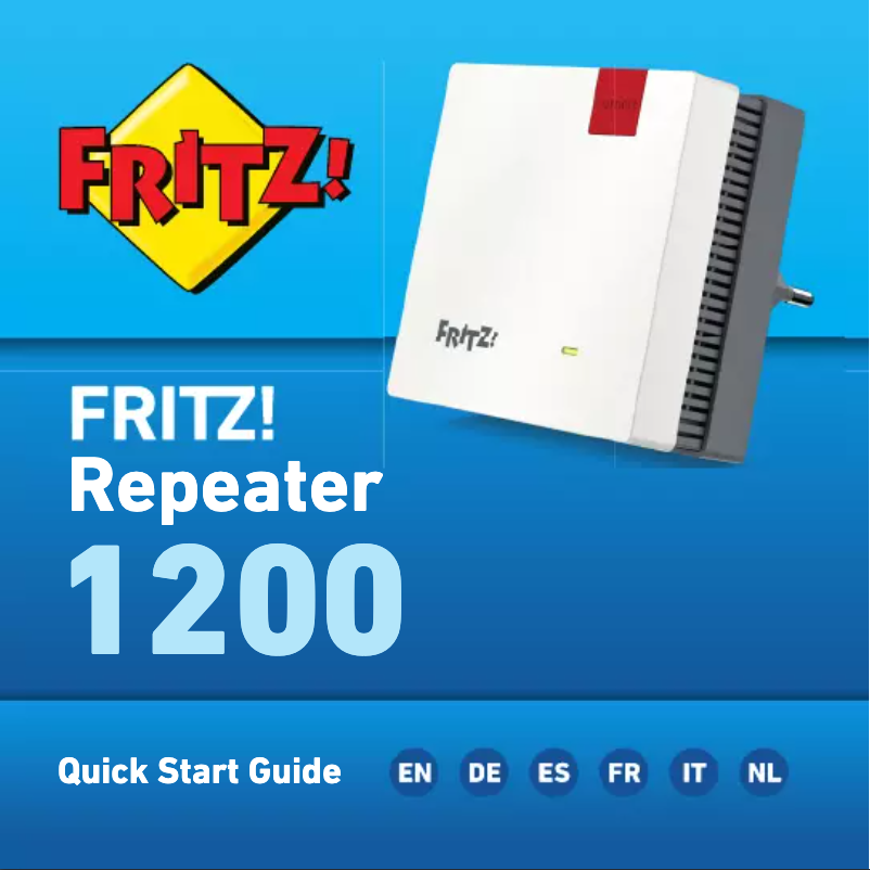 Página nº 1 - Manual de usuario AVM FRITZ!Repeater 1200