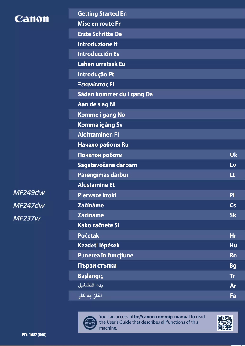 Página 1 del manual Manual de usuario Canon i-Sensys MF249DW