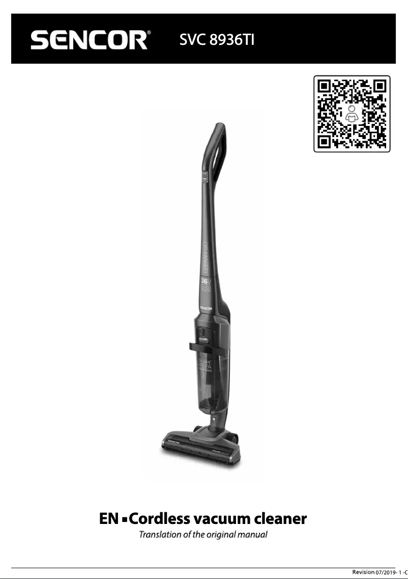 Imagen de la primera página del manual del dispositivo SVC 8936TI