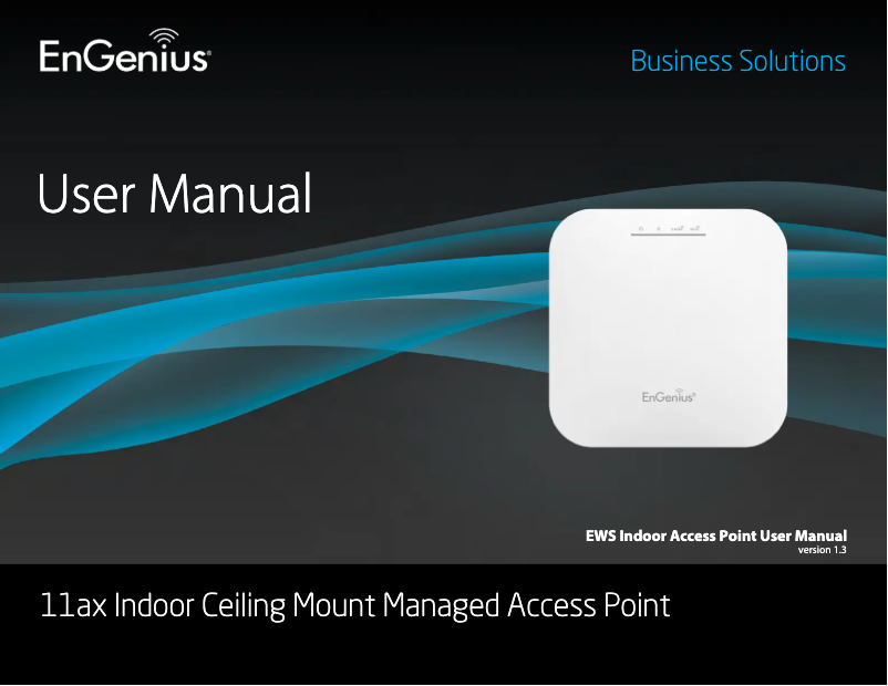 Imagen de la primera página del manual del dispositivo EWS357AP