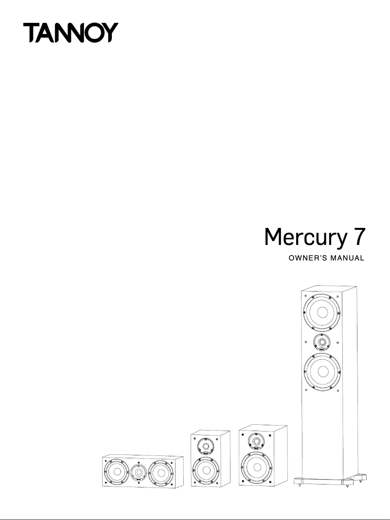 Página nº 1 - Manual de usuario Tannoy Mercury 7.4