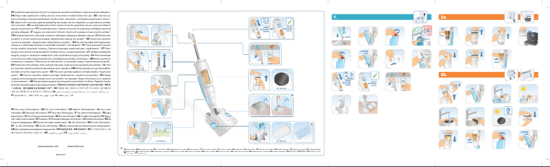 Imagen de la primera página del manual del dispositivo Clean&Steam
