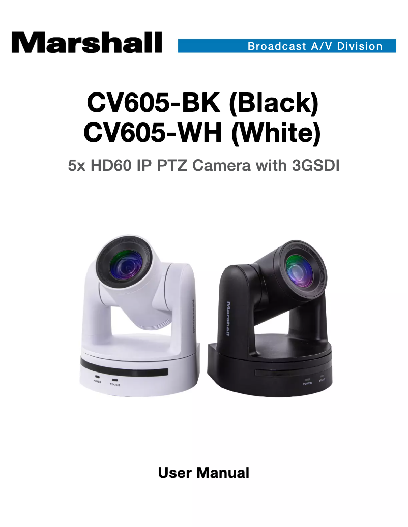 Imagen de la primera página del manual del dispositivo CV605-BK