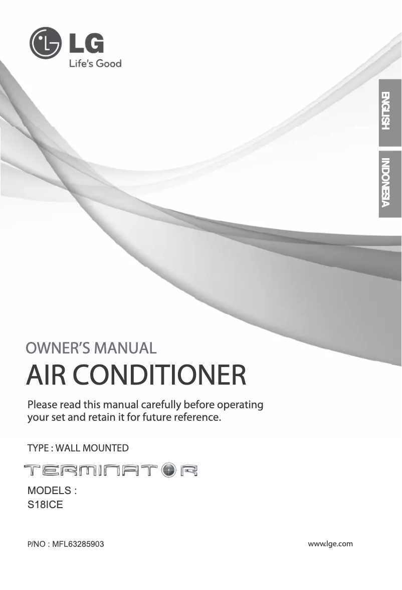 Página 1 del manual Manual de usuario LG SN18ICE