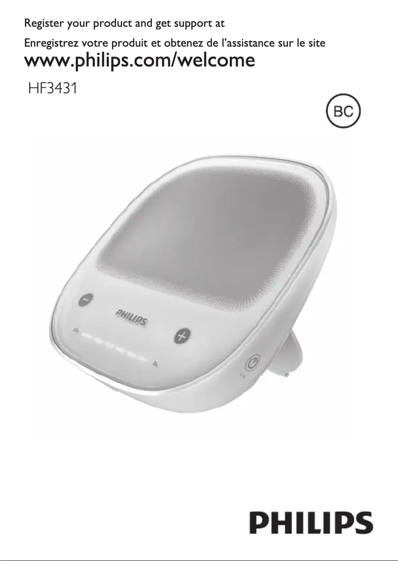 Página 1 del manual Manual de usuario Philips goLITE BLU HF3431