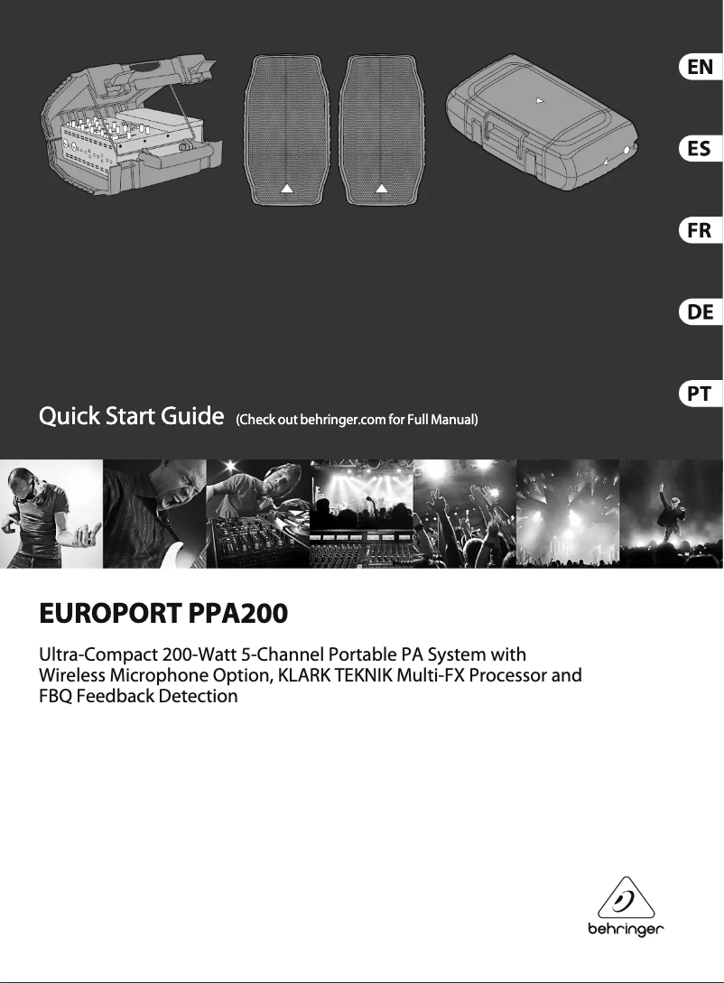Imagen de la primera página del manual del dispositivo EUROPORT PPA200
