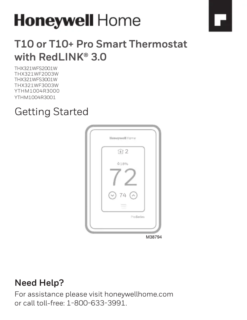 Imagen de la primera página del manual del dispositivo THX321WFS2001W/U