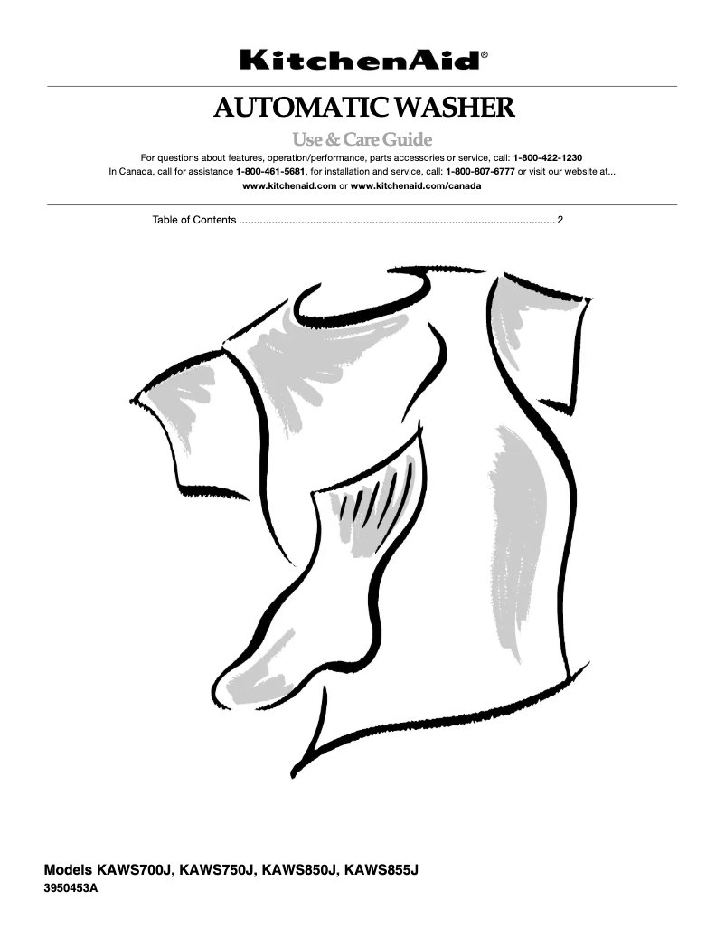 Imagen de la primera página del manual del dispositivo KAWS750JT4