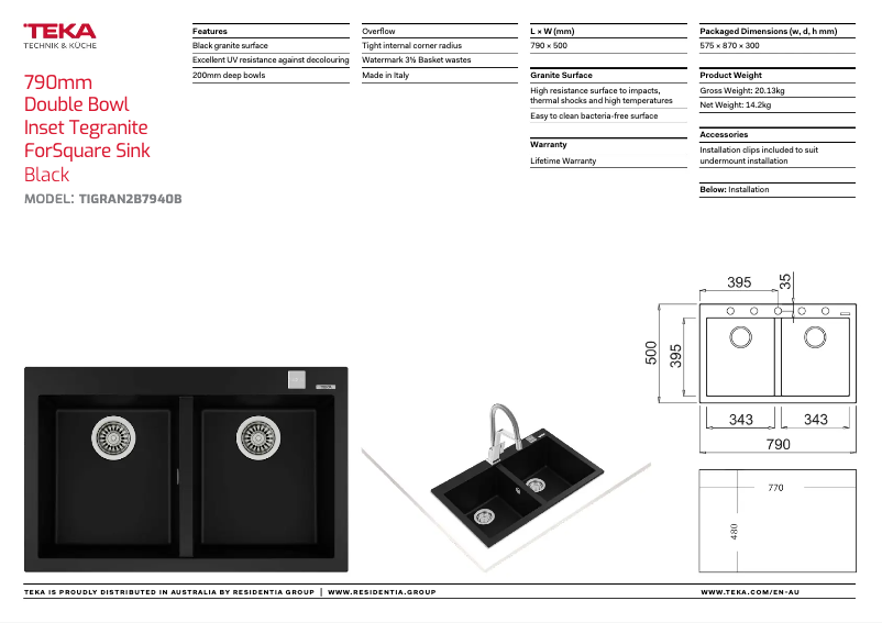 Imagen de la primera página del manual del dispositivo TIGRAN2B7940B