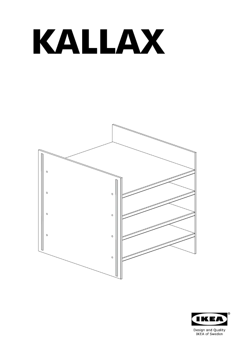 Imagen de la primera página del manual del dispositivo KALLAX 404.237.19