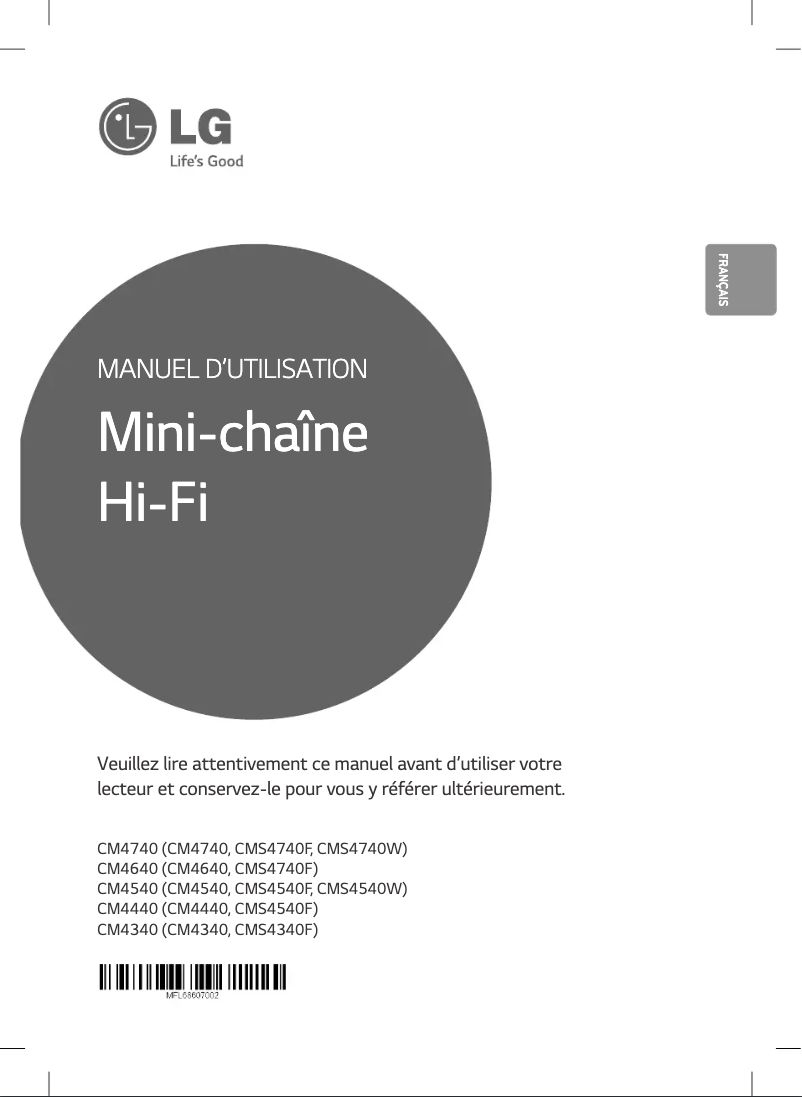 Página nº 1 - Manual de usuario LG CM4640