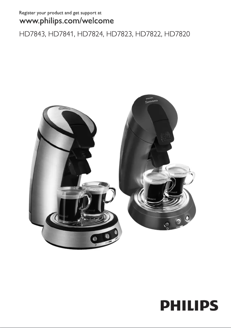 Página 1 del manual Manual de usuario Philips Senseo Original HD7820