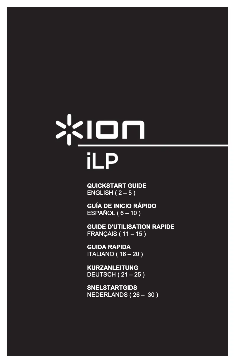 Imagen de la primera página del manual del dispositivo iLP