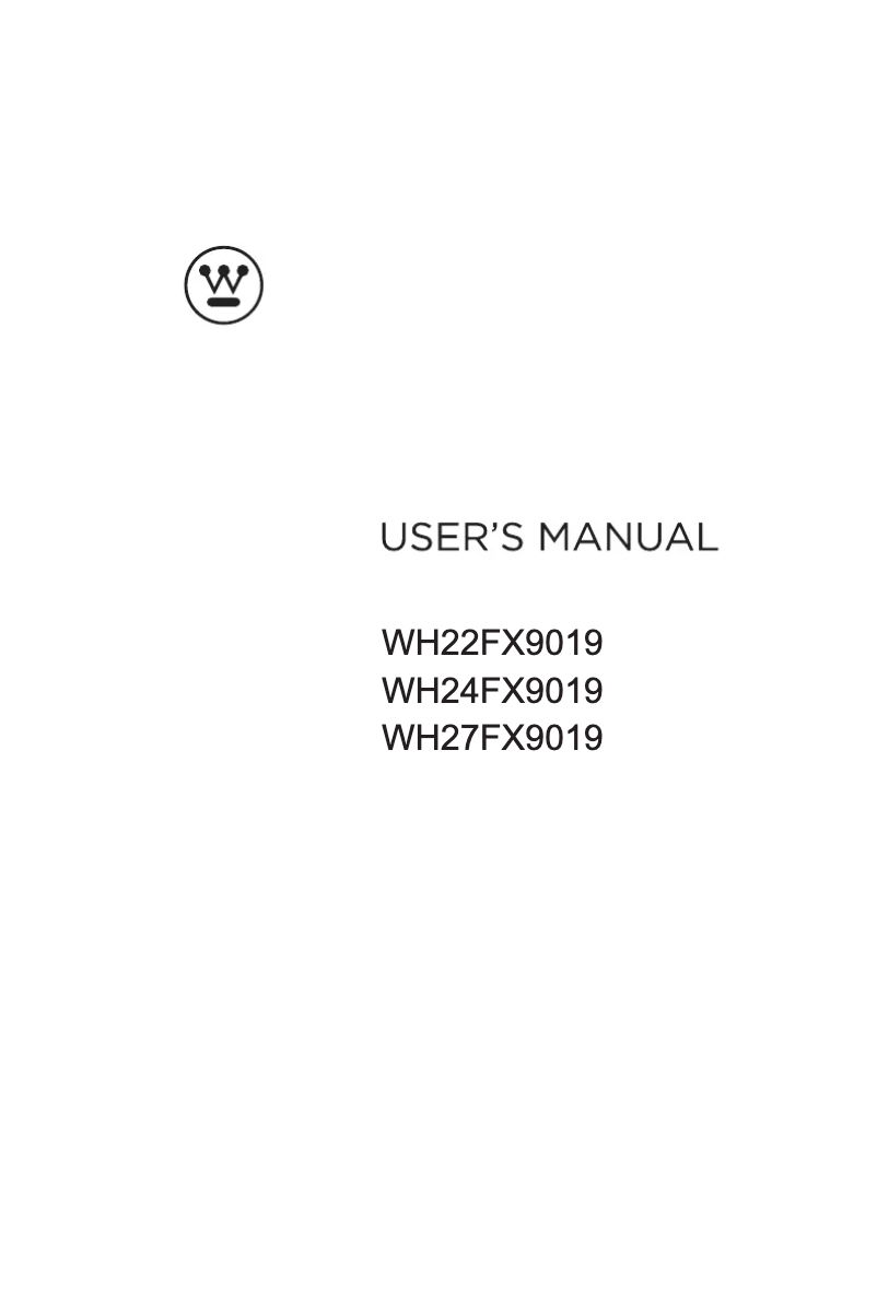 Imagen de la primera página del manual del dispositivo WH27FX9019