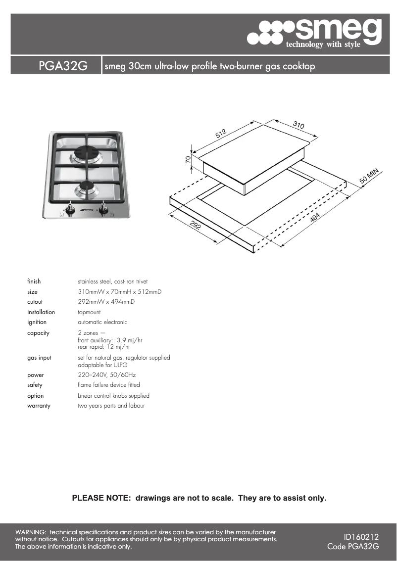 Imagen de la primera página del manual del dispositivo PGA32G