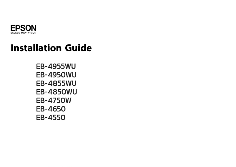 Imagen de la primera página del manual del dispositivo EB-4950WU