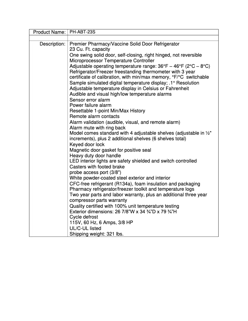 Página nº 1 - Manual de usuario American BioTech Supply PH-ABT-23S
