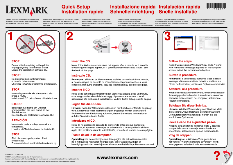 Página nº 1 - Manual de usuario Lexmark X2695