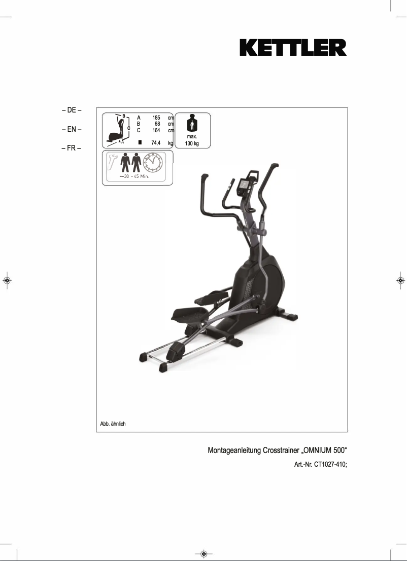 Imagen de la primera página del manual del dispositivo Omnium 500