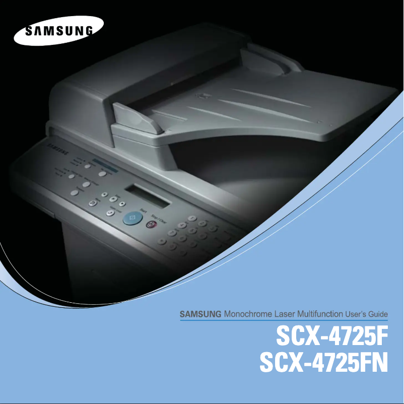 Página 1 del manual Manual de usuario Samsung SCX-4725F