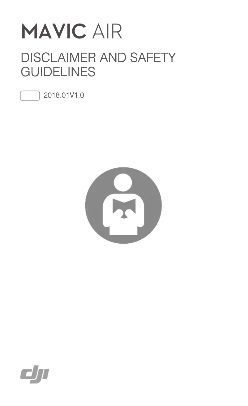Imagen de la primera página del manual del dispositivo Mavic Air