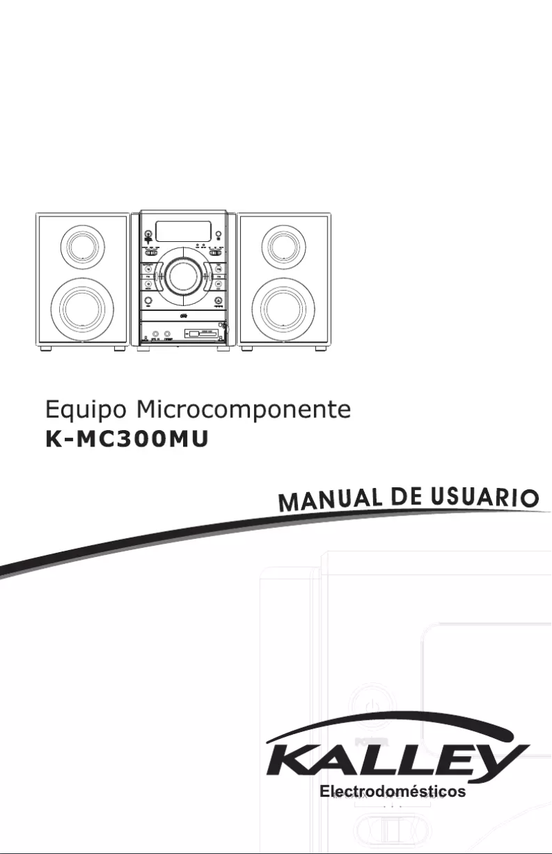 Imagen de la primera página del manual del dispositivo K-MC300MU