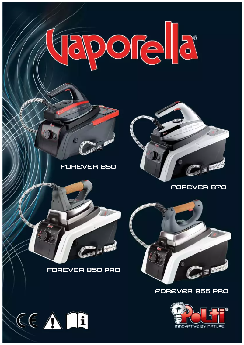 Imagen de la primera página del manual del dispositivo Vaporella Forever 870