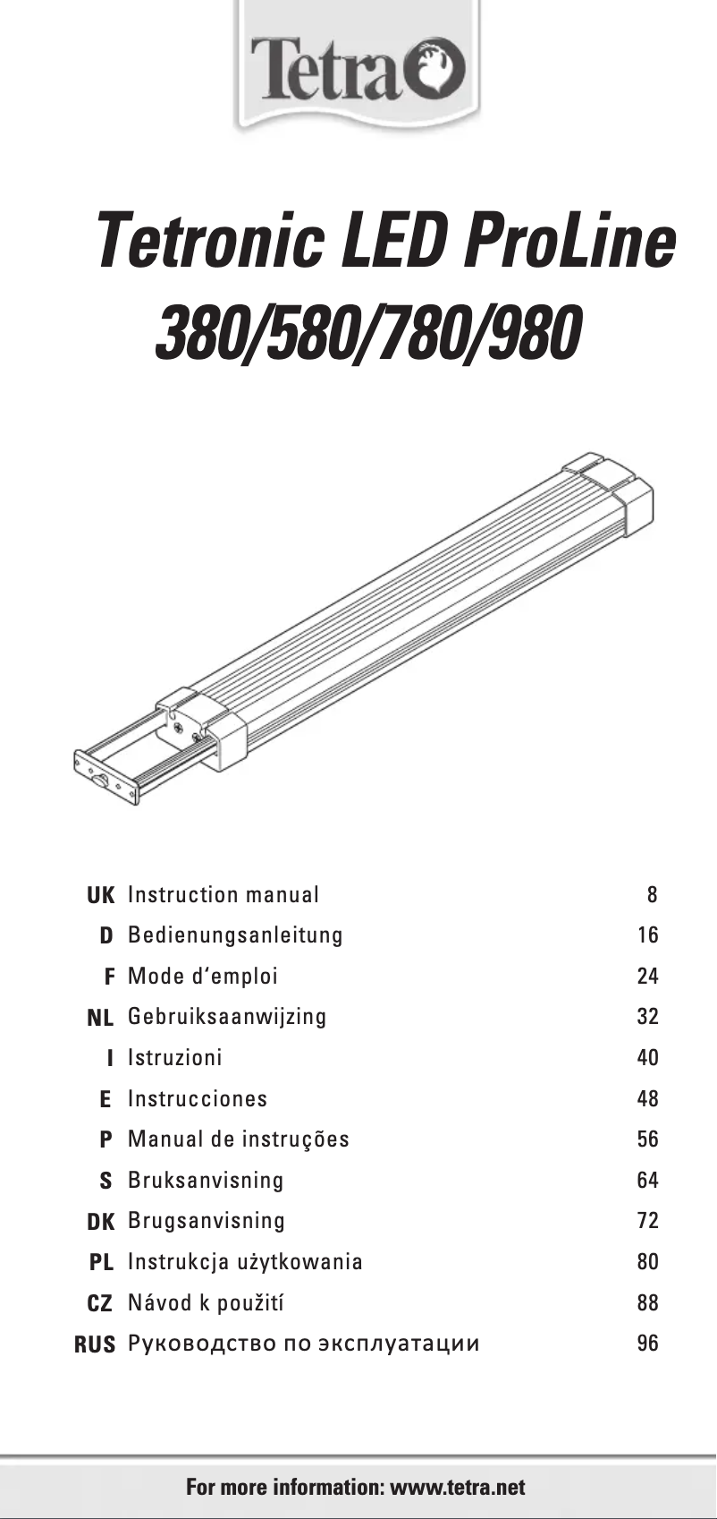 Imagen de la primera página del manual del dispositivo Tetronic