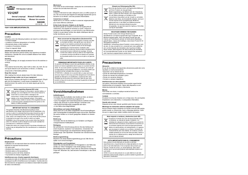 Imagen de la primera página del manual del dispositivo Night Train V212NT