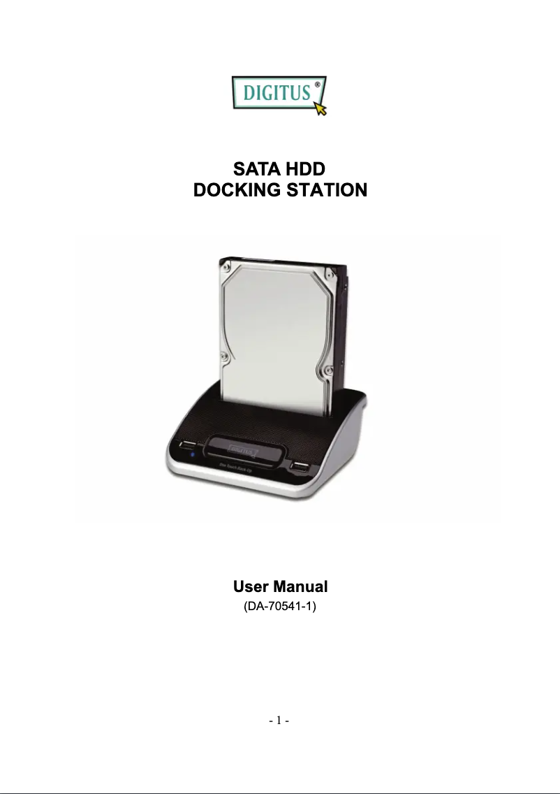 Página 1 del manual Manual de usuario Digitus DA-70541-1